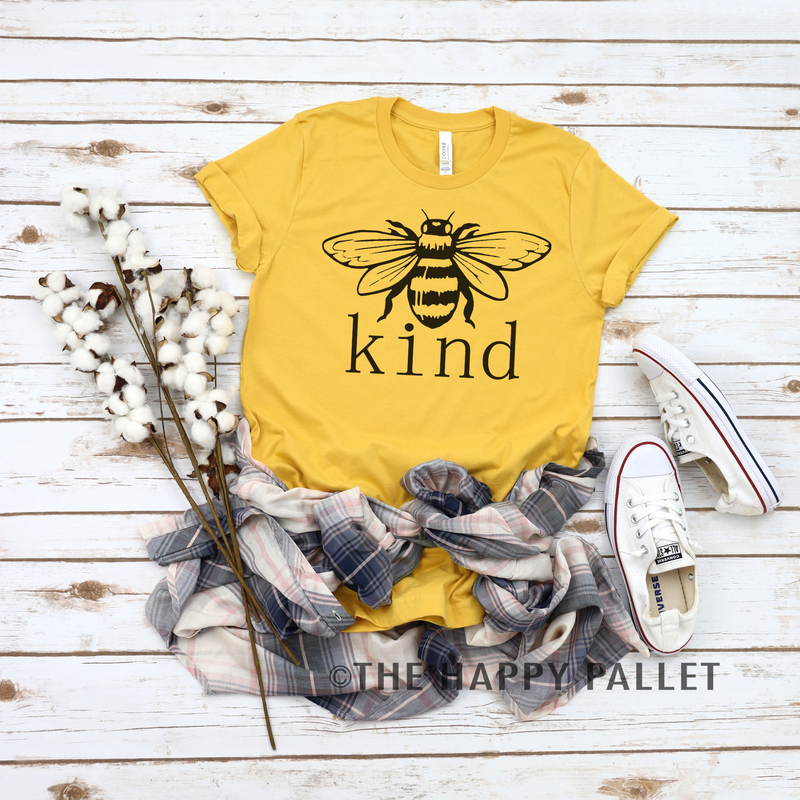 Bee Kind Crew neck Shirt, Uplifting Shirt, Positive Vibes Shirt