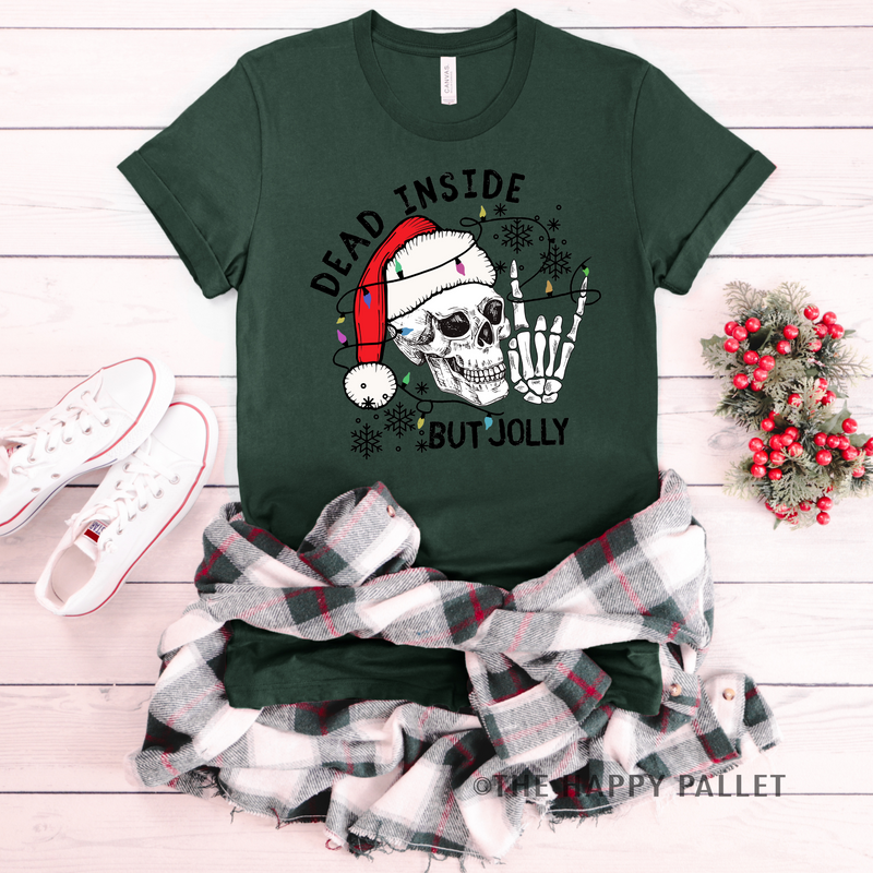Dead Inside But Jolly Shirt, Christmas Shirt, Holiday Shirt