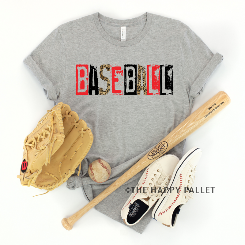 Leopard Baseball Shirt, Baseball Tee